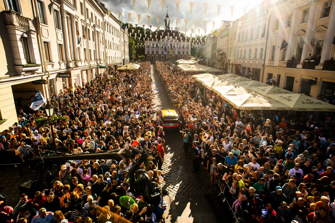 Rally-Estonia-Fans an einer Wertungsprüfung